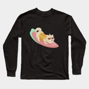 surfer dog Long Sleeve T-Shirt